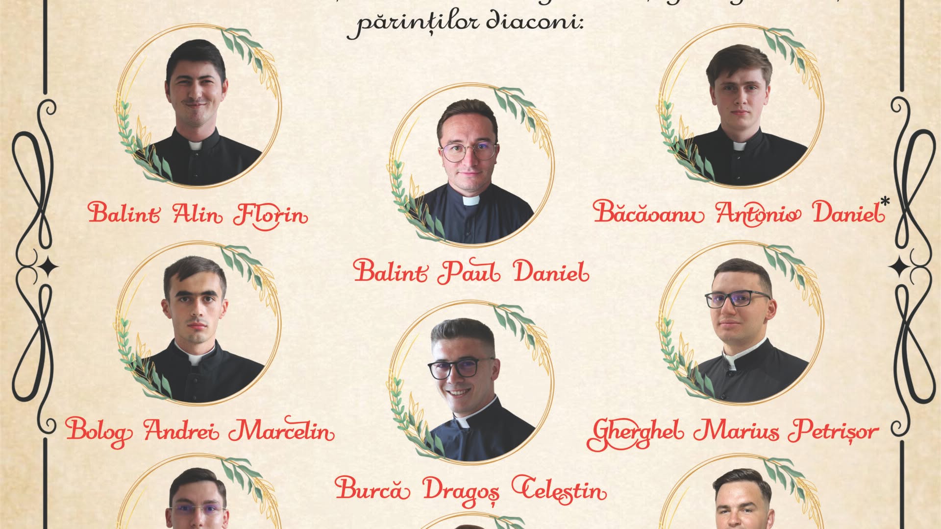 Vor fi hirotoniți nouă preoți