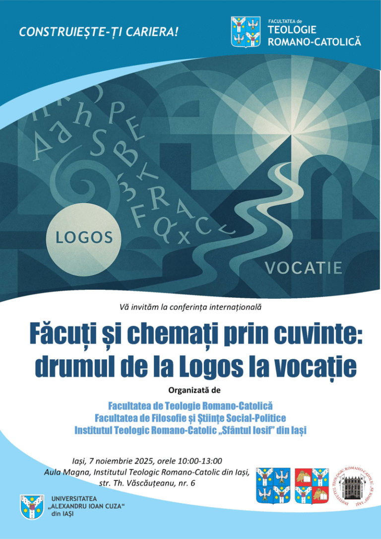 Invitație la conferința internațională: Făcuți și chemați prin cuvinte: drumul de la Logos la vocație