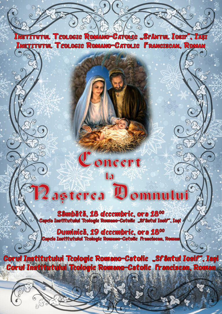 Seminarul Mare Diecezan din Iași şi Seminarul Franciscan din Roman: Invitaţie – Concert la Naşterea Domnului